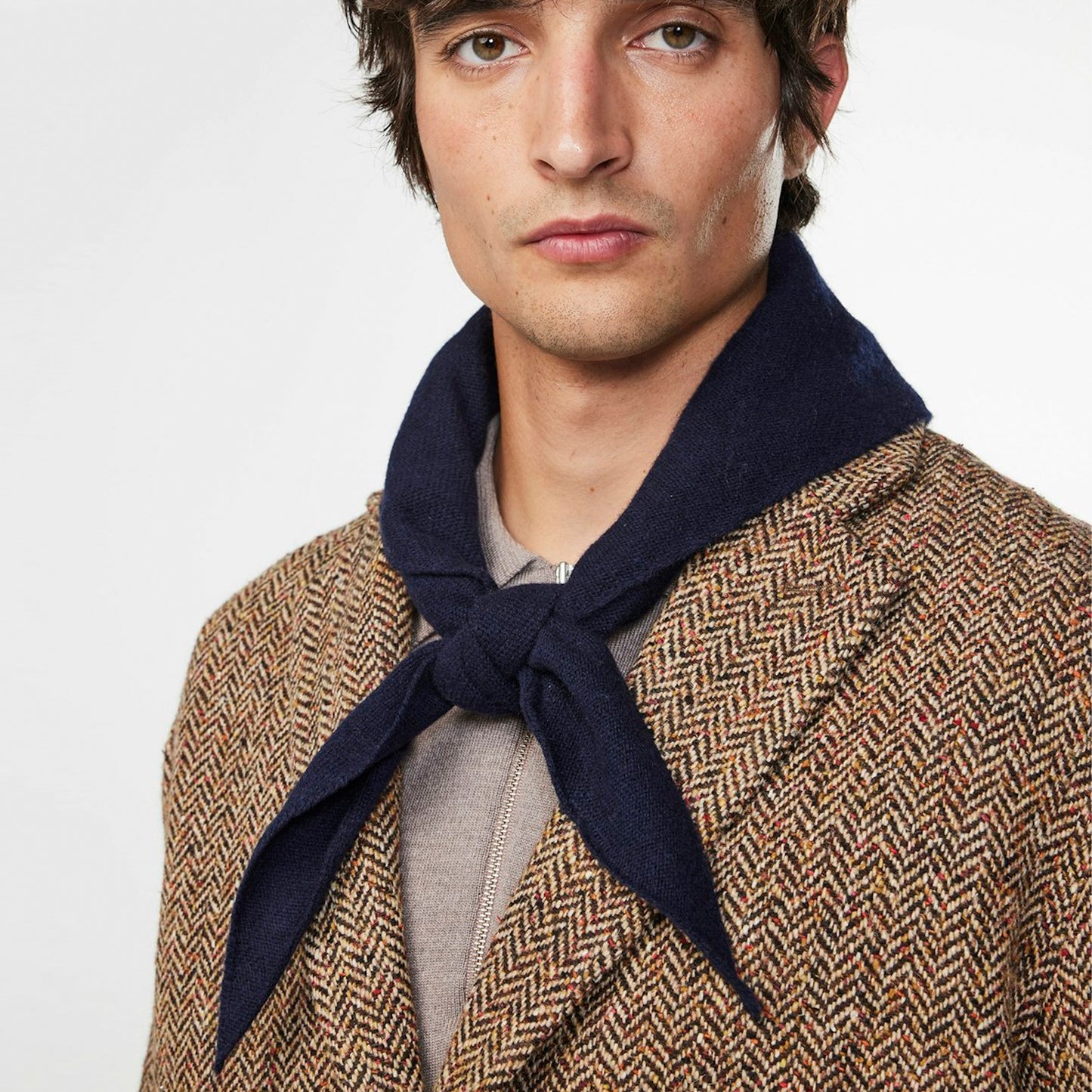 - Triangle Scarf - Navy