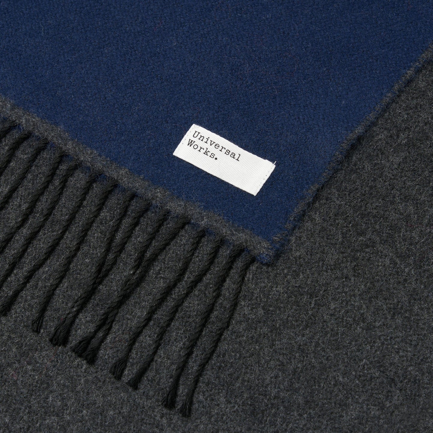 - Double Sided Scarf - Navy/Charcoal