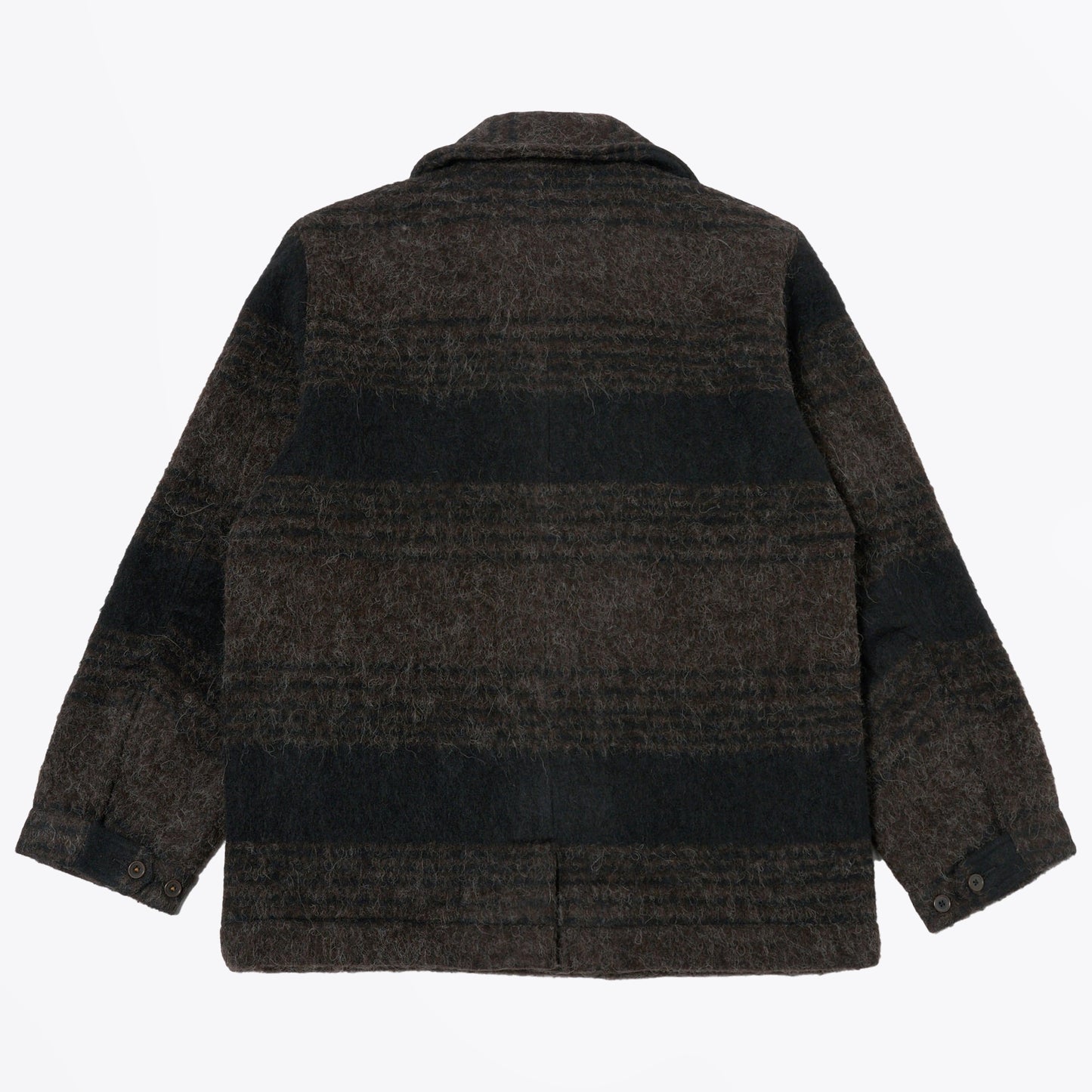 - Pea Recycled Alpaca Coat - Brown/Black