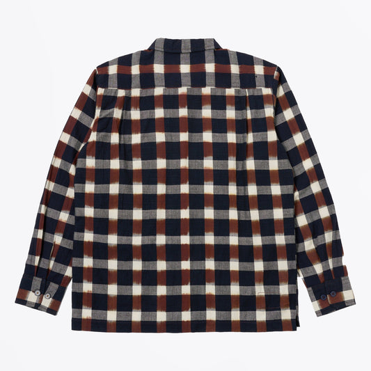 - Utility Check Shirt  - Brown/Navy