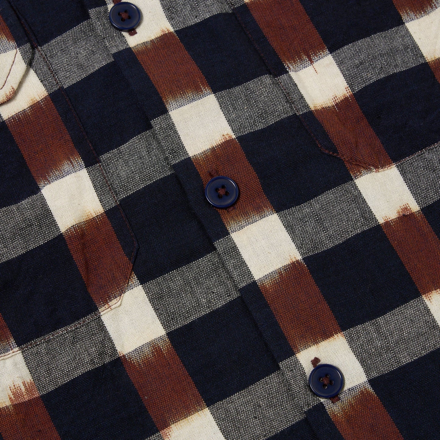 - Utility Check Shirt  - Brown/Navy