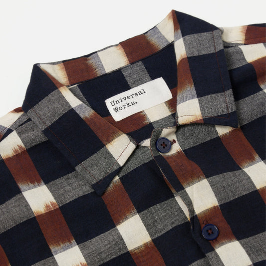 - Utility Check Shirt  - Brown/Navy
