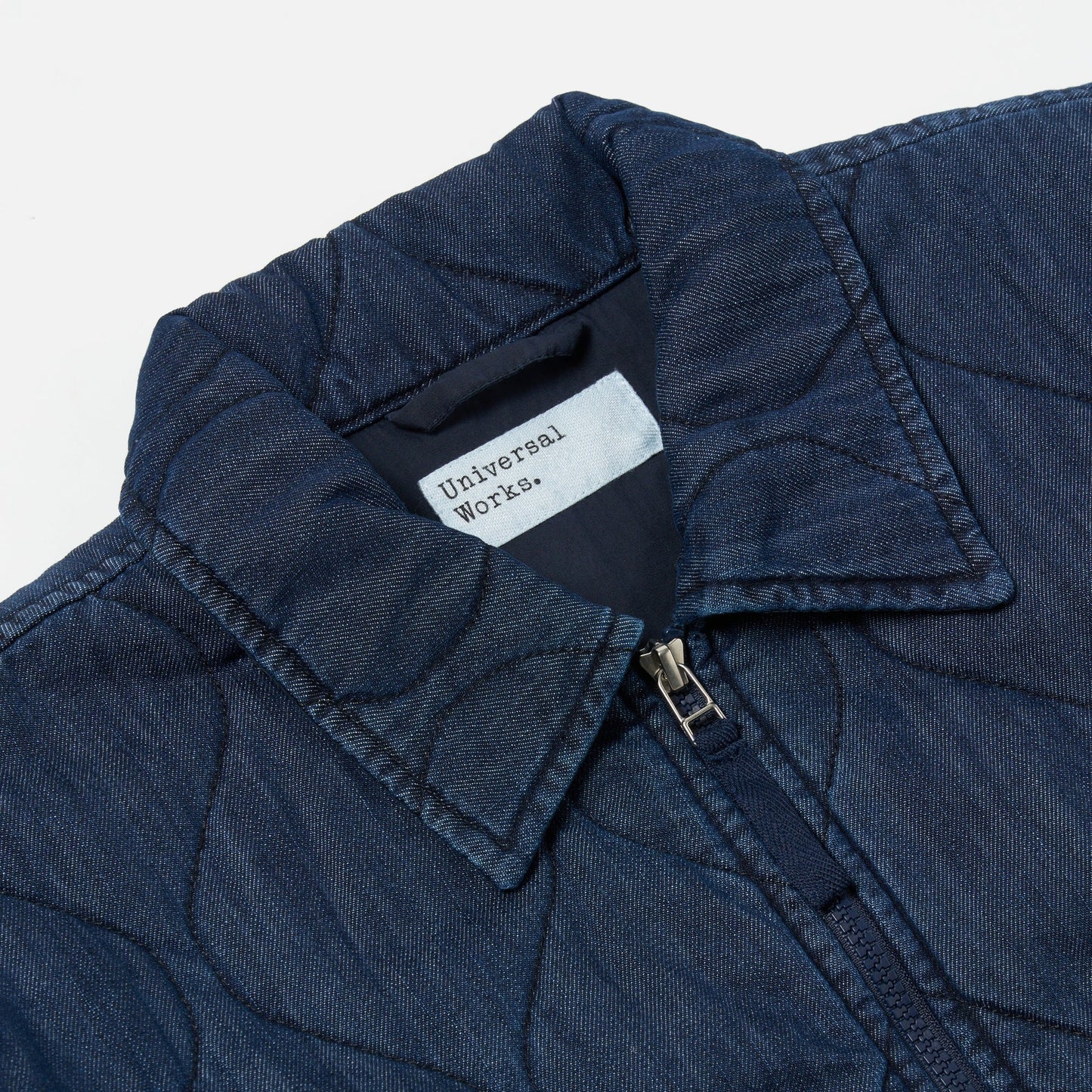 - Gower Quilt Denim Jacket - Indigo