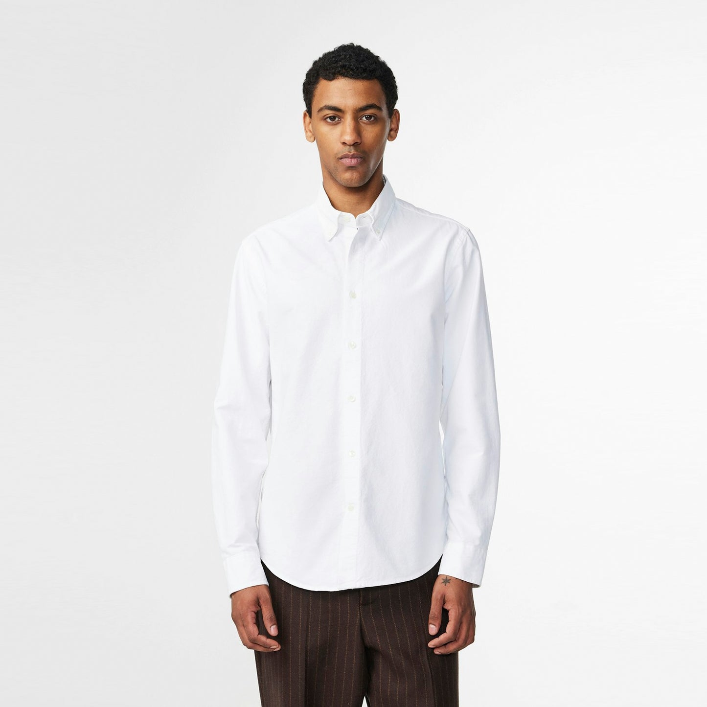 - Arne Oxford Shirt - White