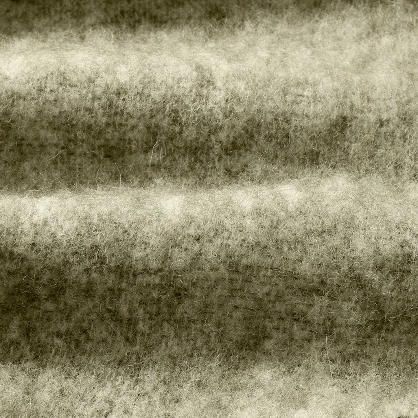 - Two Wool Blend Scarf - Dusty Green