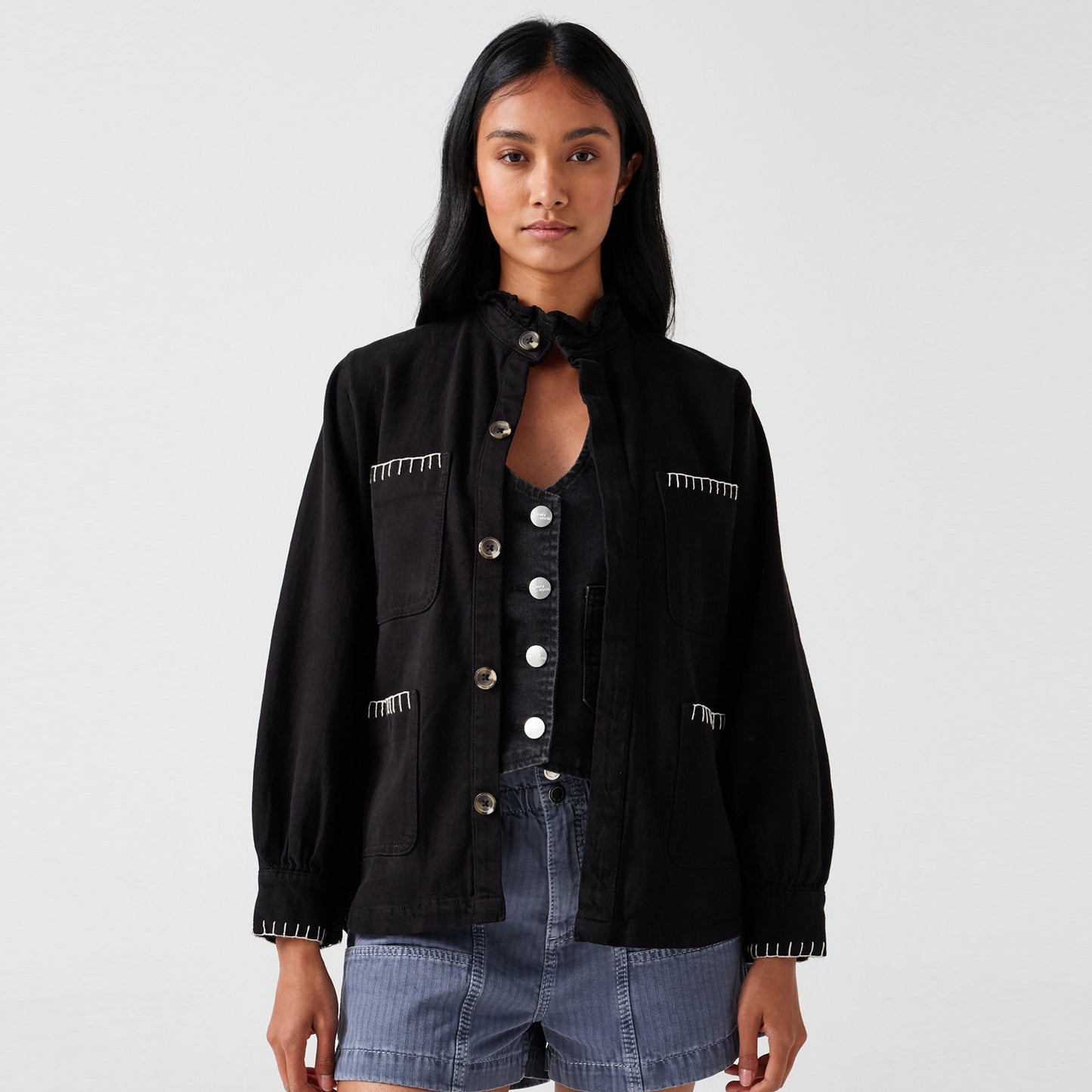 - Pablo Jacket - Black Denim