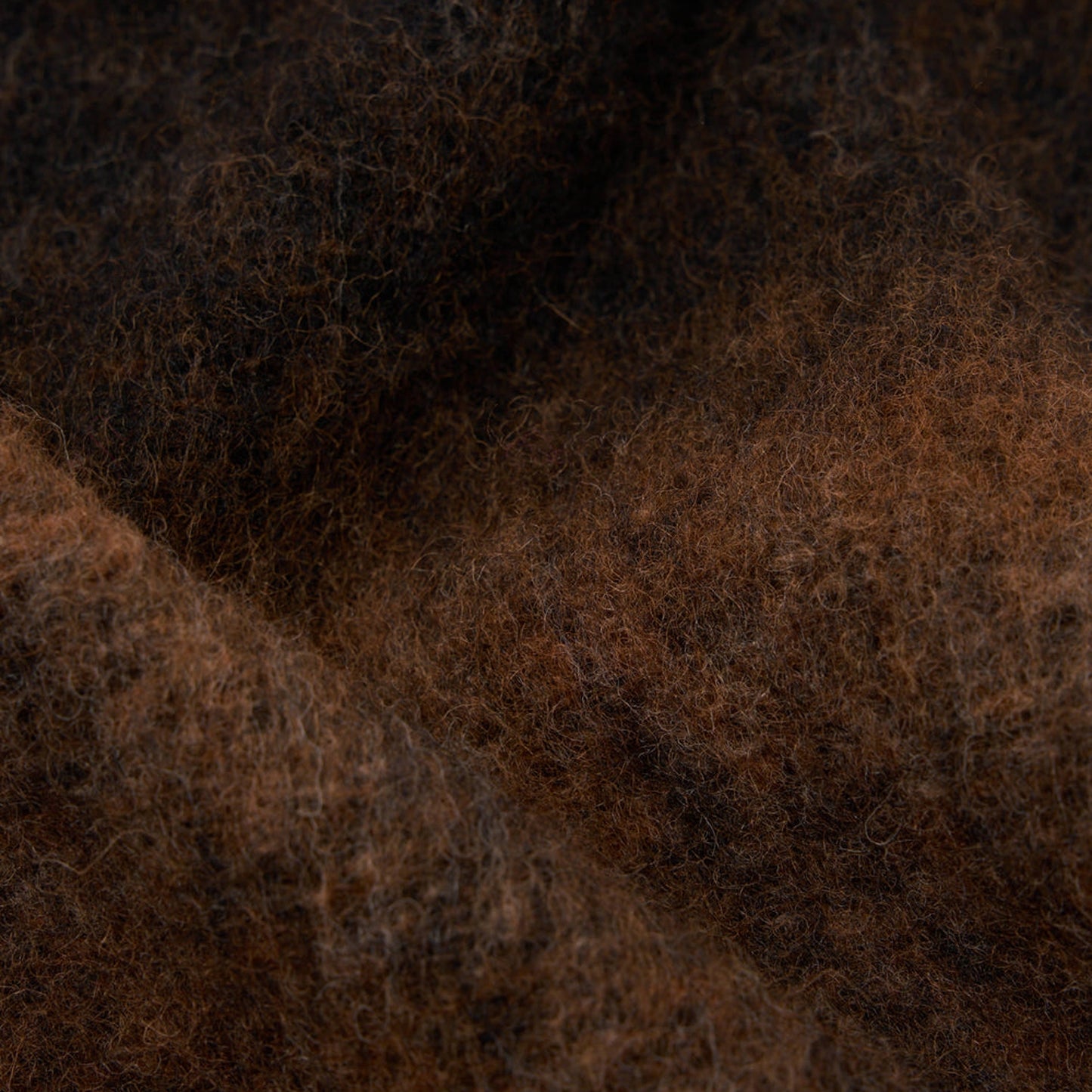 - Ombre Fleece Cardigan - Brown