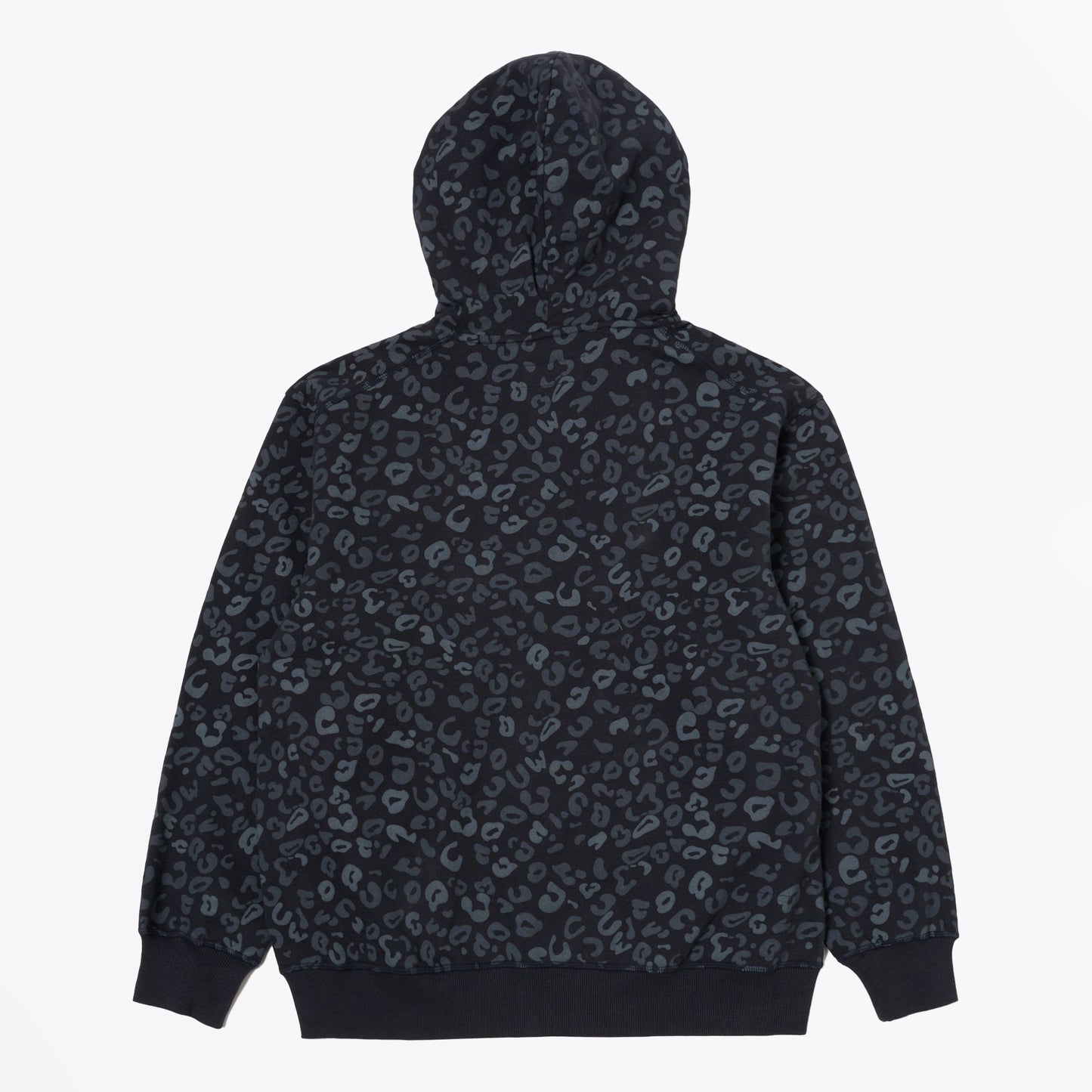 - NY Leopard Brush Back Hoody - Navy