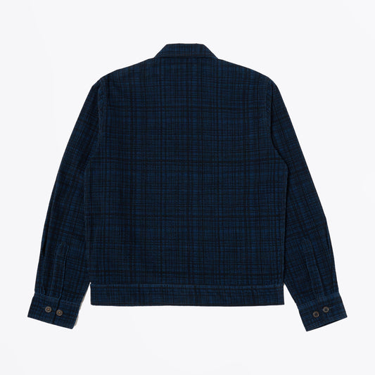 - Uniform Cord Seersucker Jacket - Navy Check