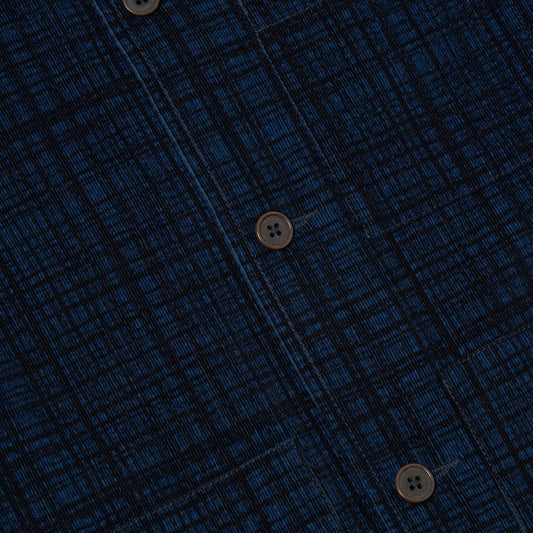 - Uniform Cord Seersucker Jacket - Navy Check