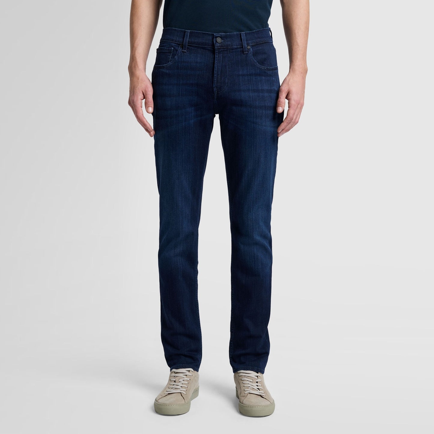 - Slimmy Luxe Performance Plus Jeans - Deep Blue