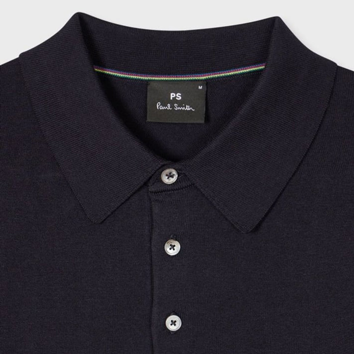 - Cotton Short Sleeve Polo Shirt - Navy