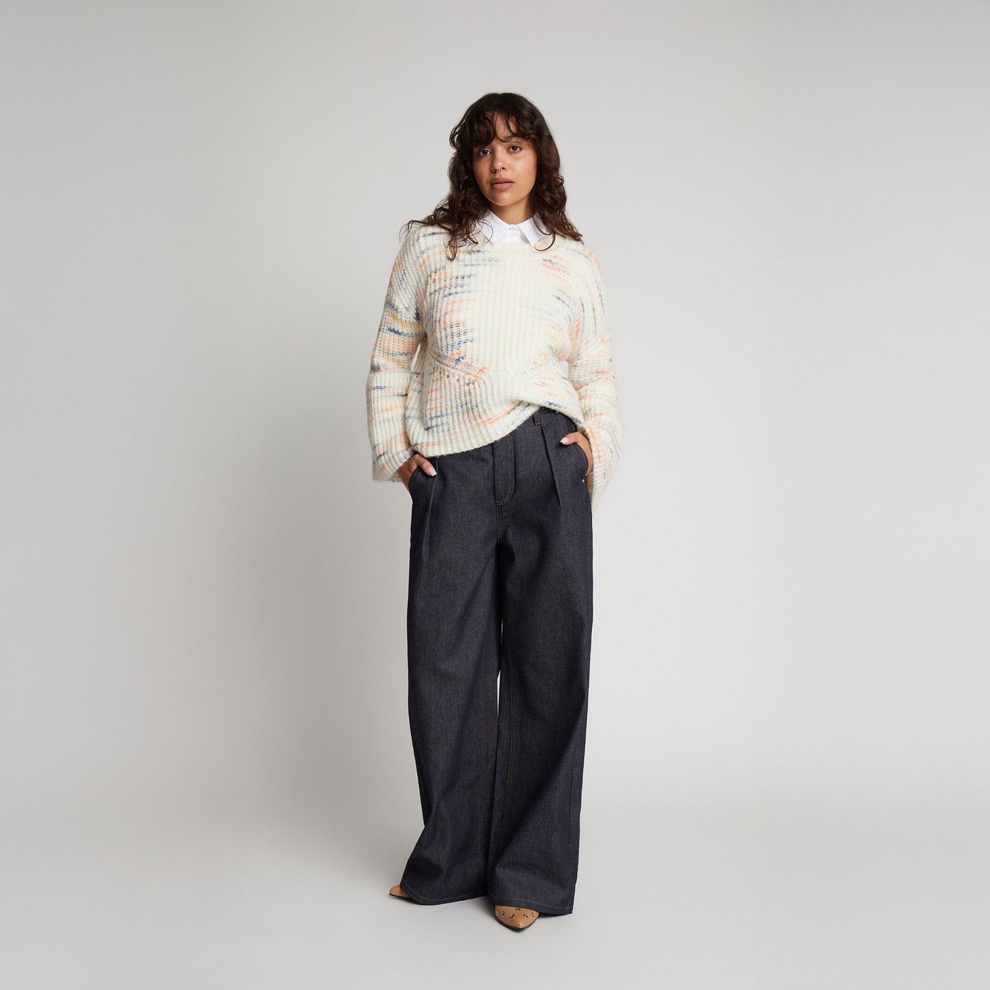 - Sorina Knitted Jumper - Creme