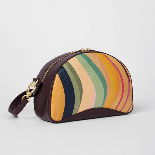 - Leather Swirl Camera Bag