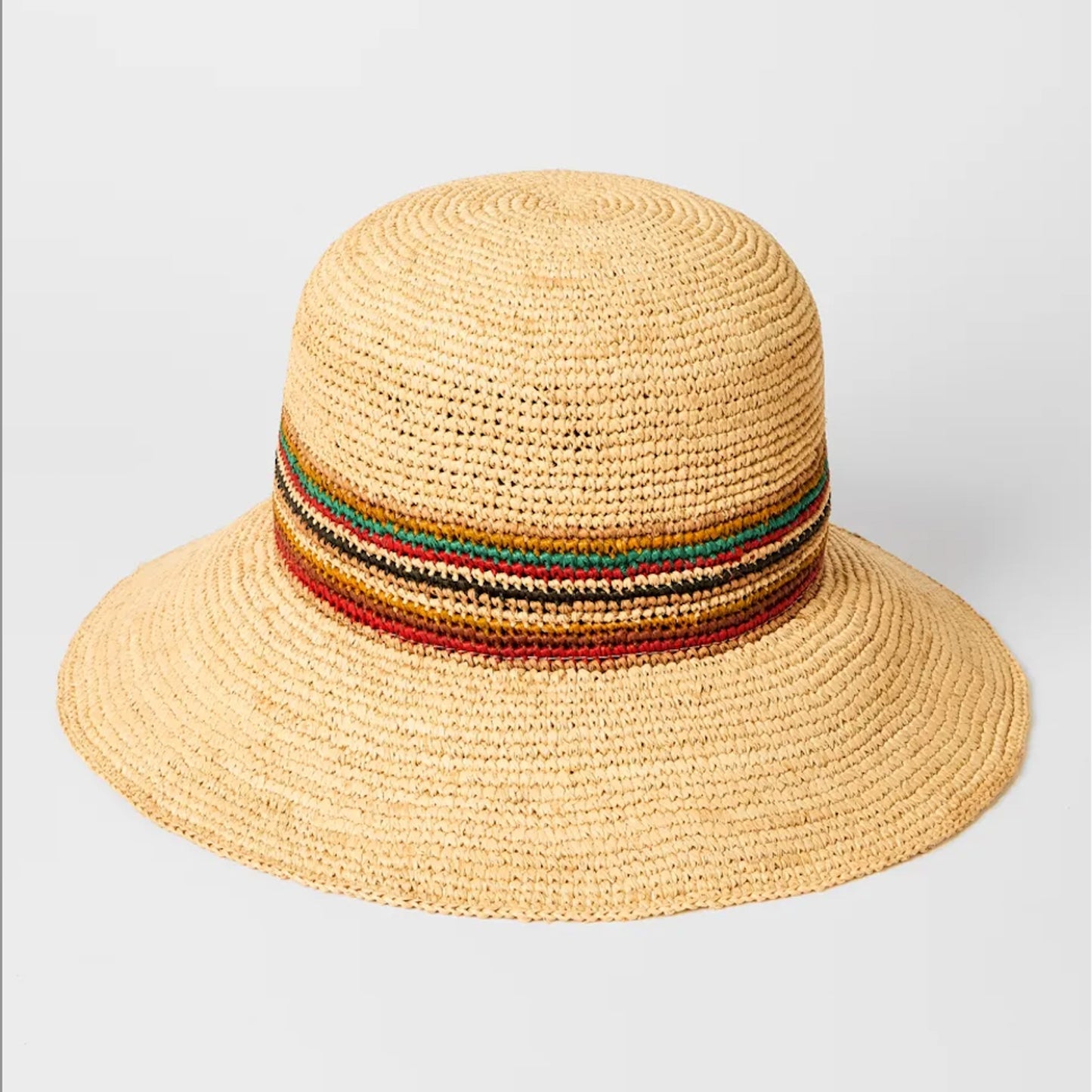 - Signature Stripe Straw Hat