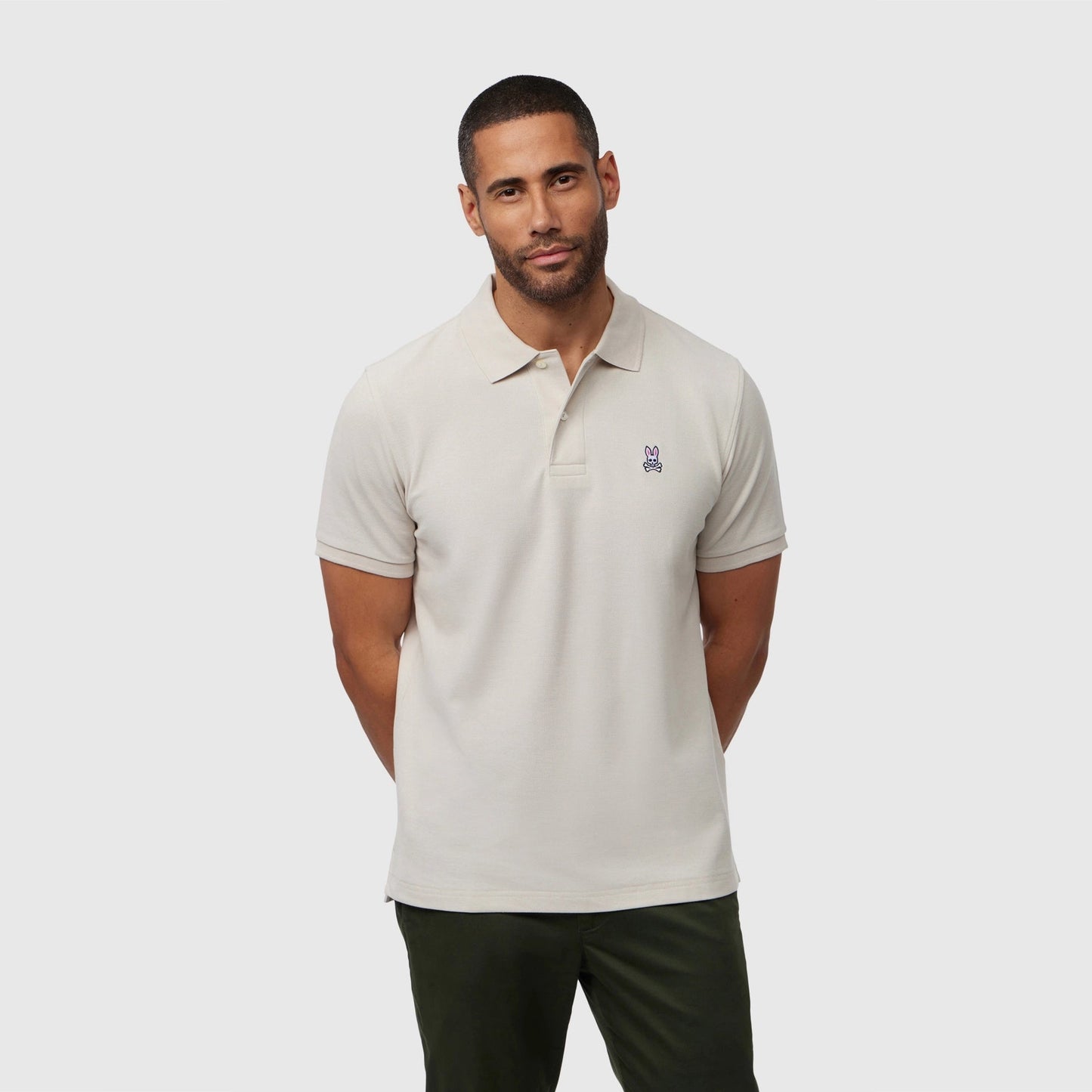 - Classic Pique Polo - Natural Linen