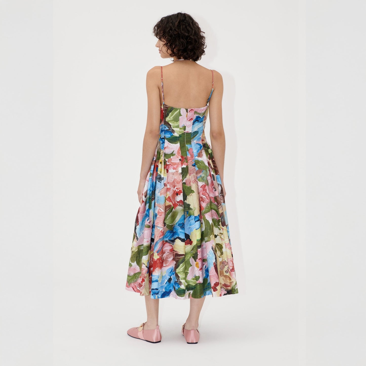 - Cotton Double Strap Dress - Loves Me, Loves Me Not