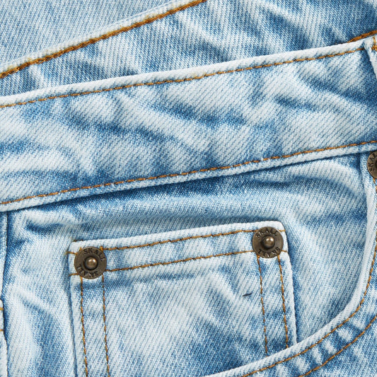 - Willow Wide Leg Jeans - Worn Light Blue