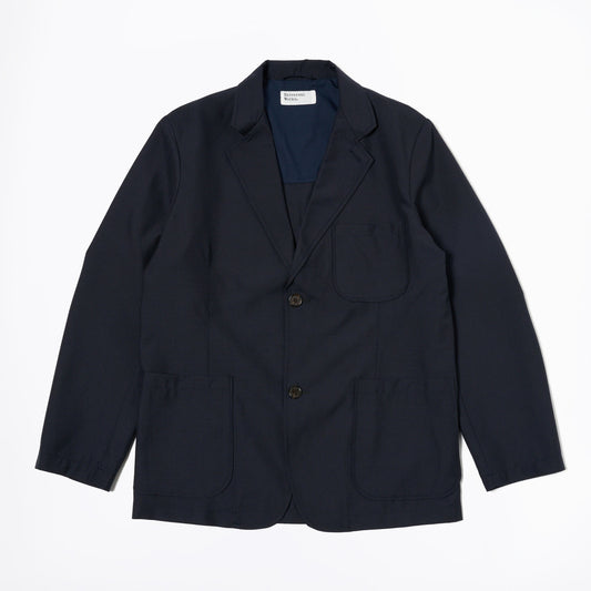 - Two Button Jacket in Navy Tropical Suiting