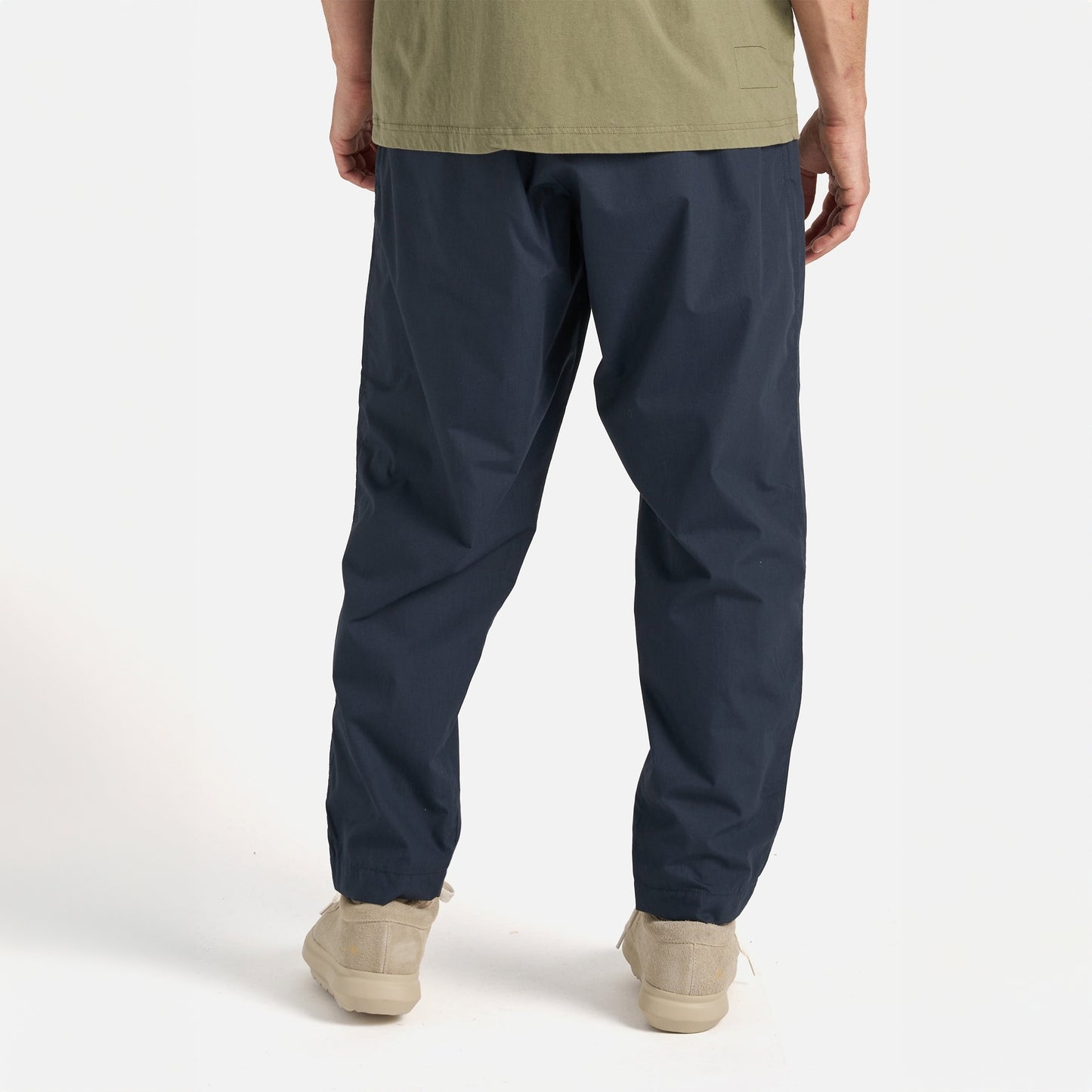 - Pleated Track Pant In Navy Recycled Polytech