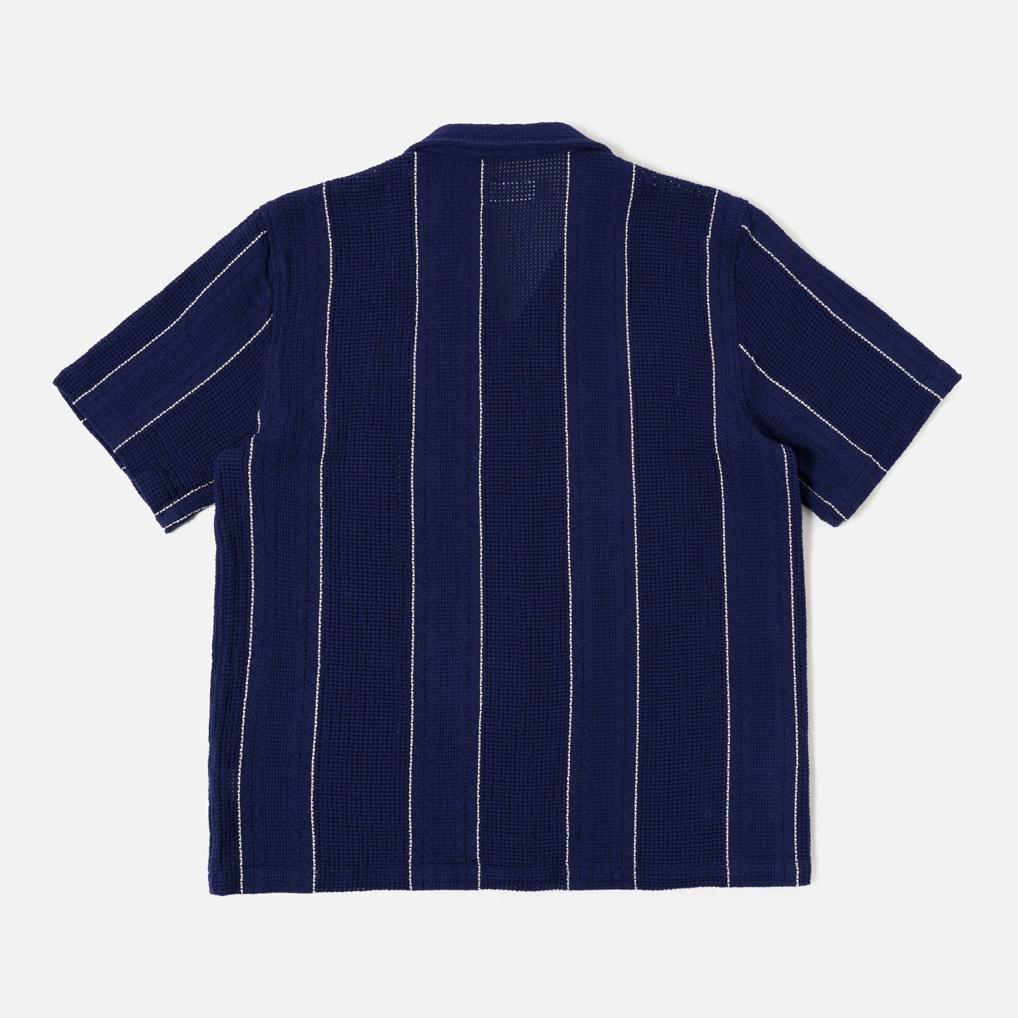 - Road Shirt In Navy Reef Stripe Cotton