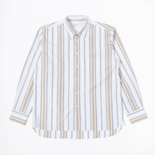 - Lazy Day Shirt in Blue/Sand Pop Stripe Three