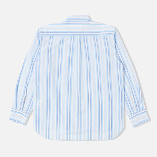 - Lazy Day Shirt in White/Blue Pop Stripe Two