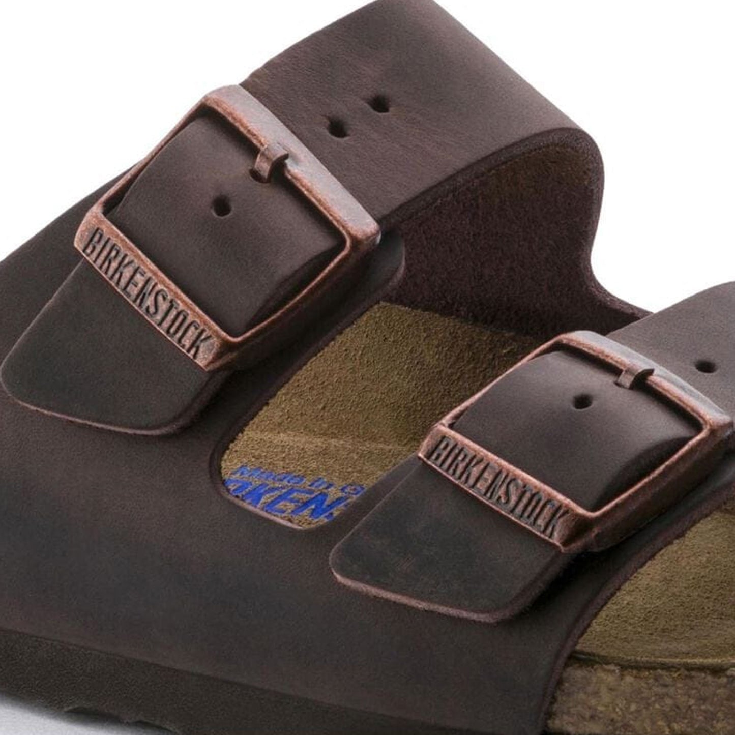 - Arizona Soft Footbed Natural Oiled Leather Sandals - Habana