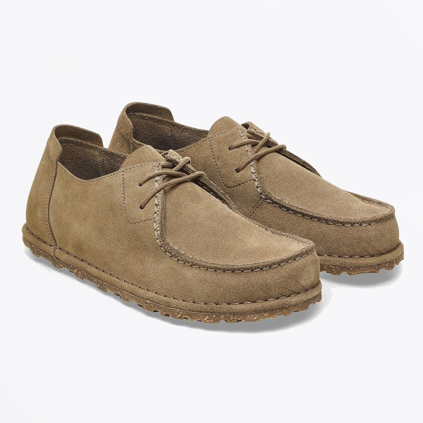 - Utti Suede Leather Moccasin - Grey Taupe
