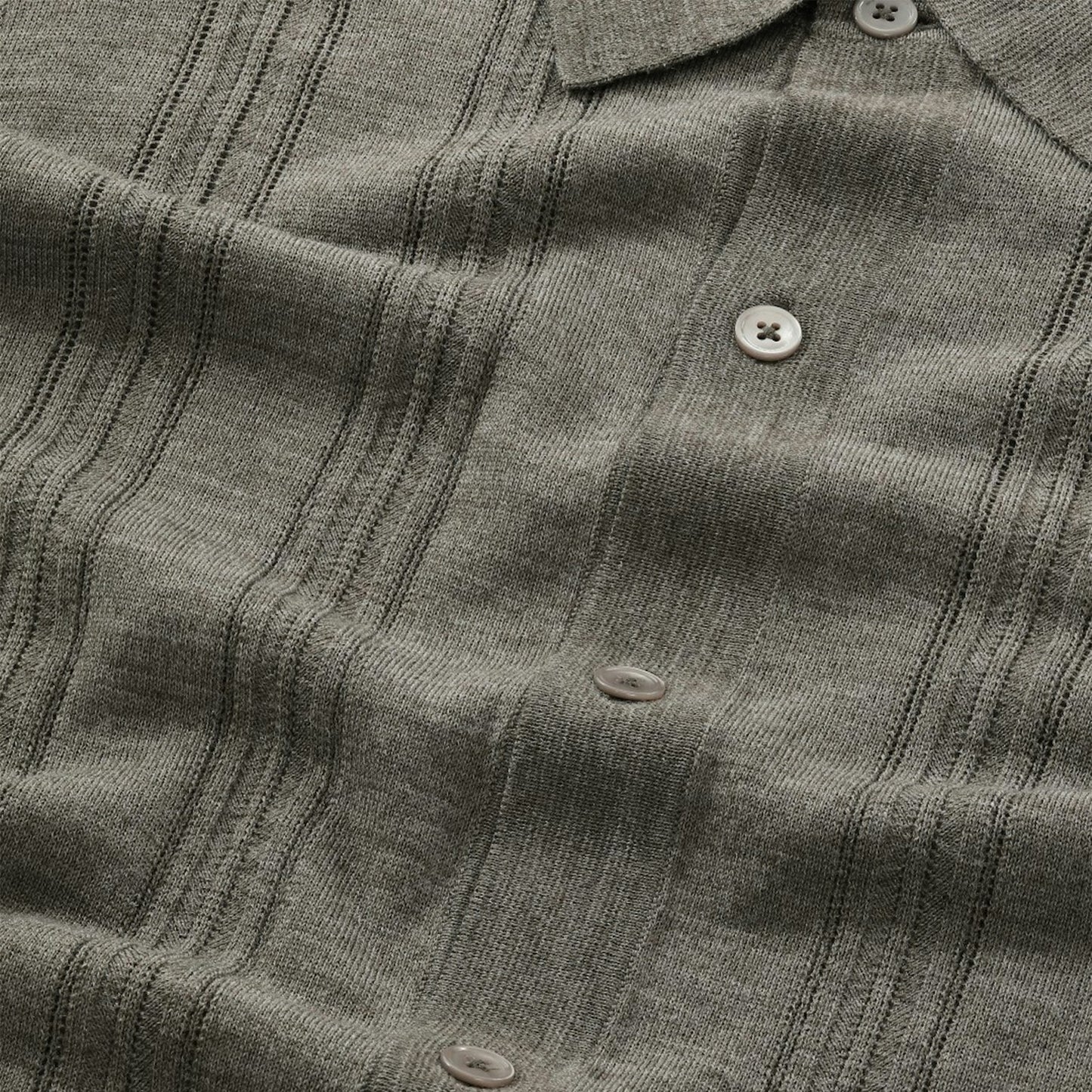 - Thor Short Sleeve Textured Cardigan - Capers