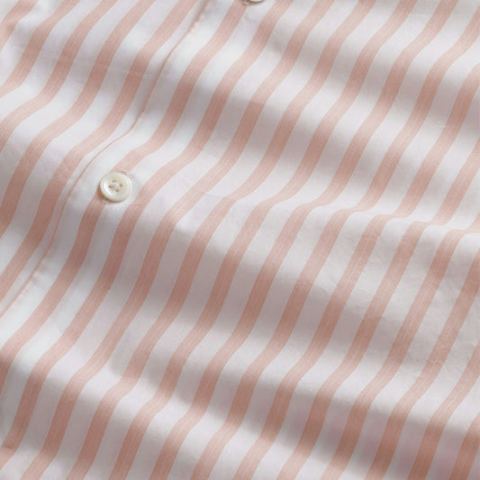 - Freddy Lightweight Shirt - Terracotta Stripe