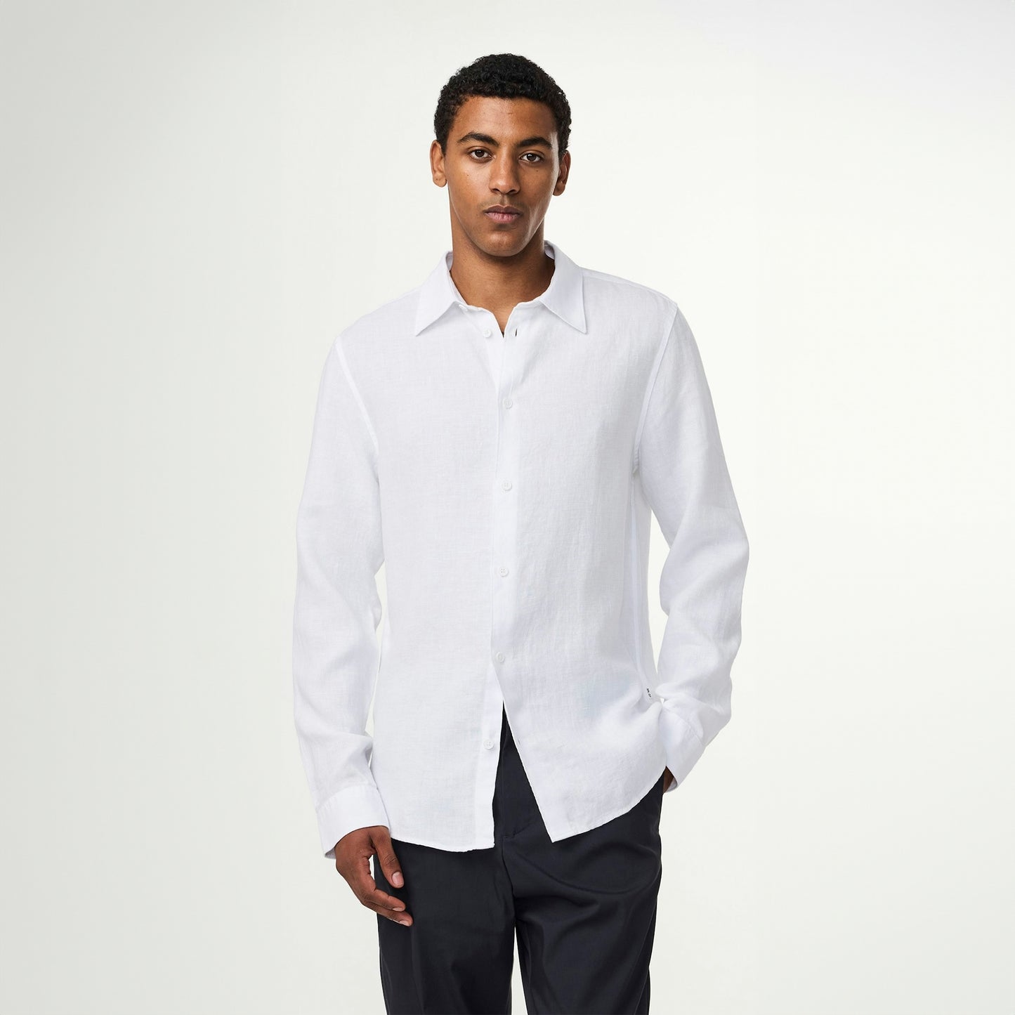 - Enzo Linen Shirt - White