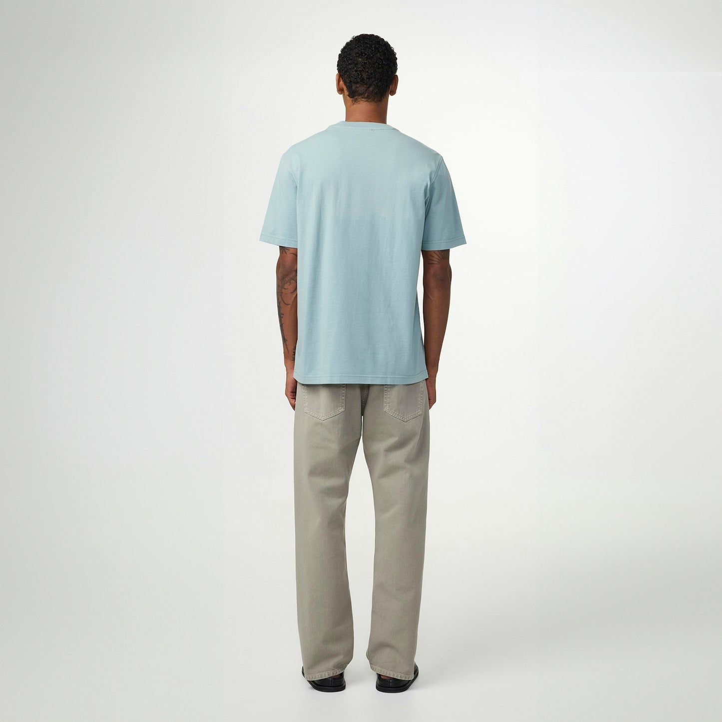 - Adam Casual T-Shirt - Steely Blue