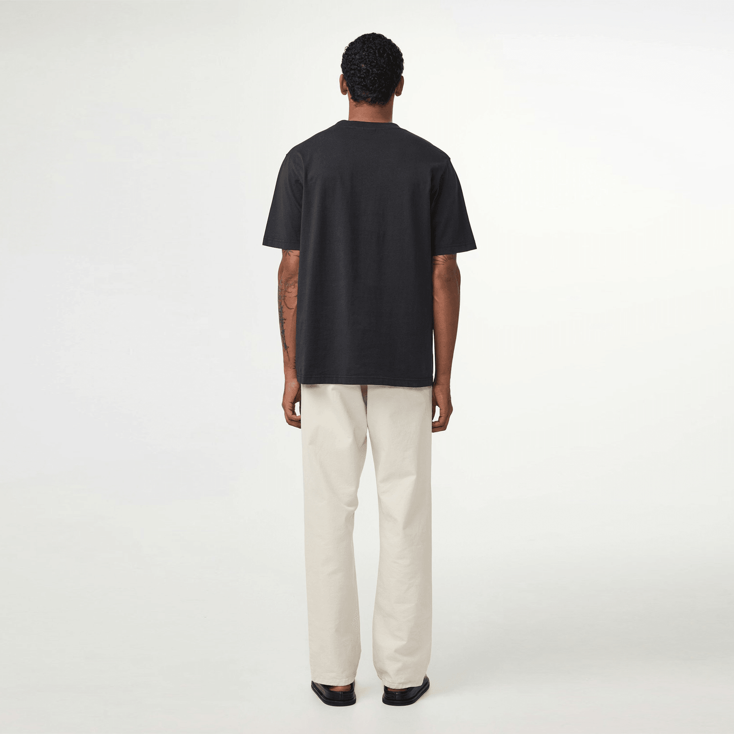 - Adam Casual Pima Cotton Tee - Black