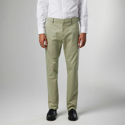 - Theo Classic Slim Fit Trousers - Capers