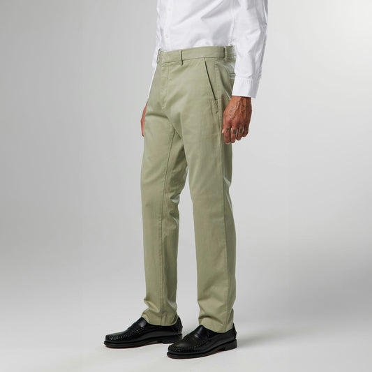 - Theo Classic Slim Fit Trousers - Capers