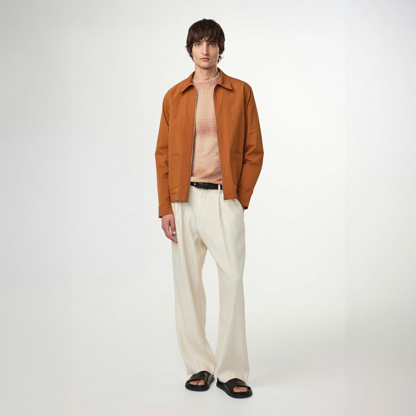 - Virgil Poplin Hybrid Jacket - Carmel