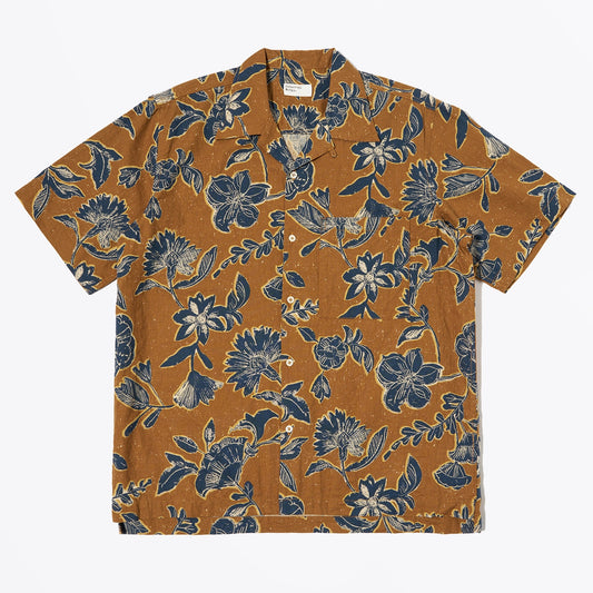 - Camp Shirt - Nippon Flower - Gold