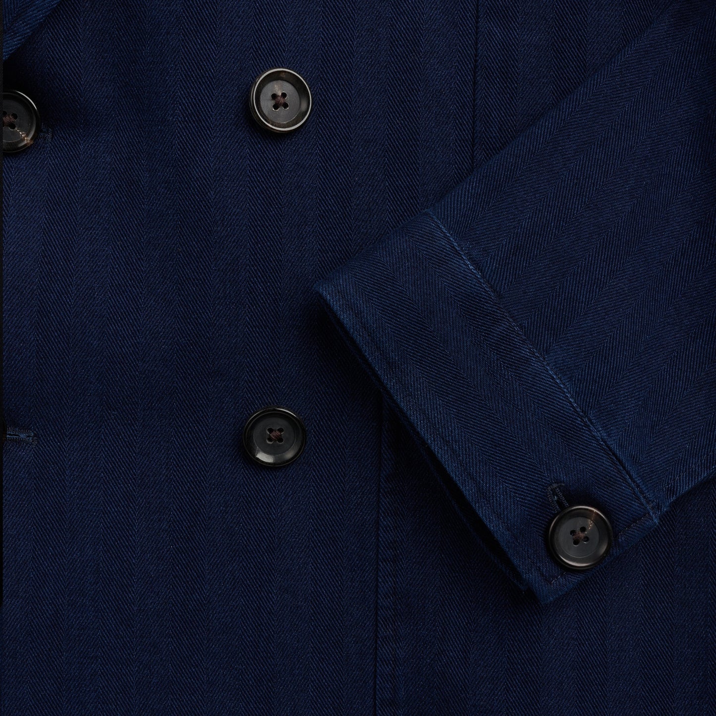 - Double Breasted Jacket - Faye - Indigo Blue