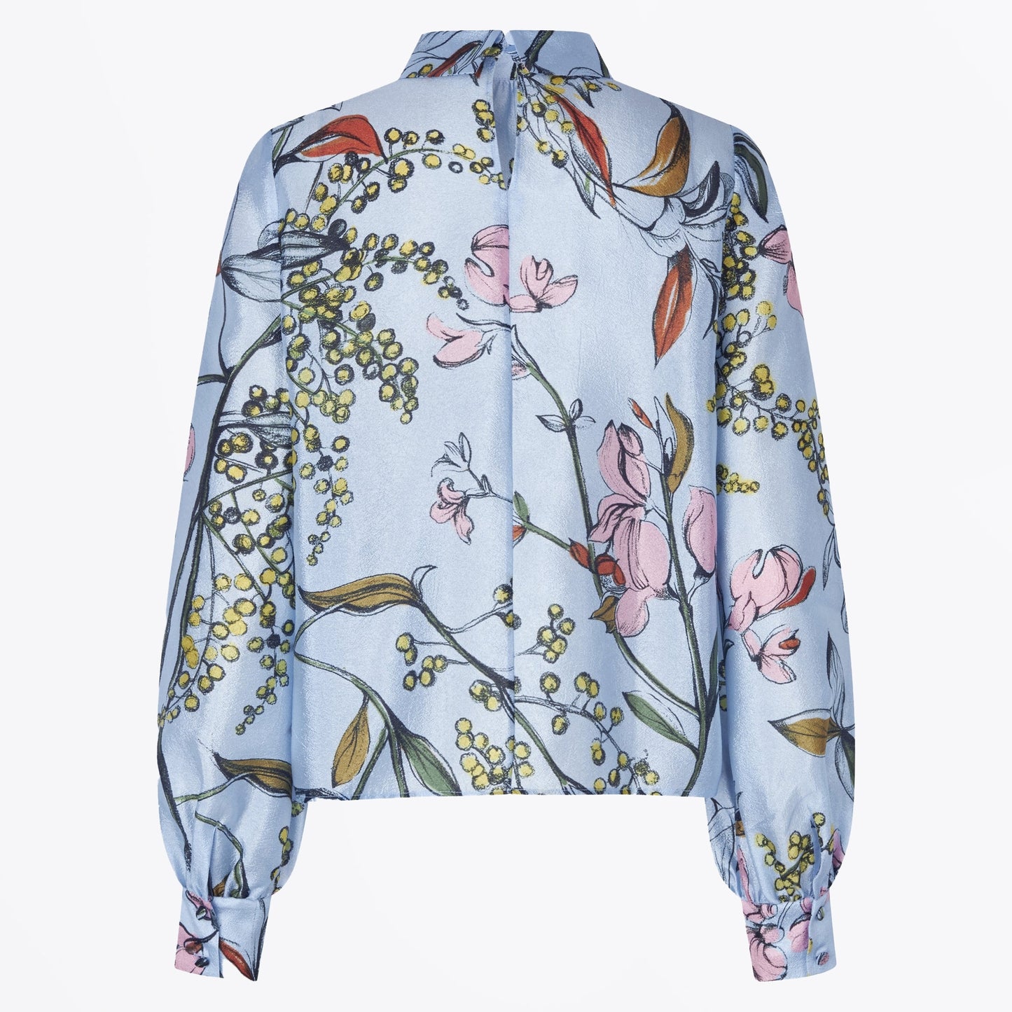 Gathered Long Sleeve Top - Spring Mimosa