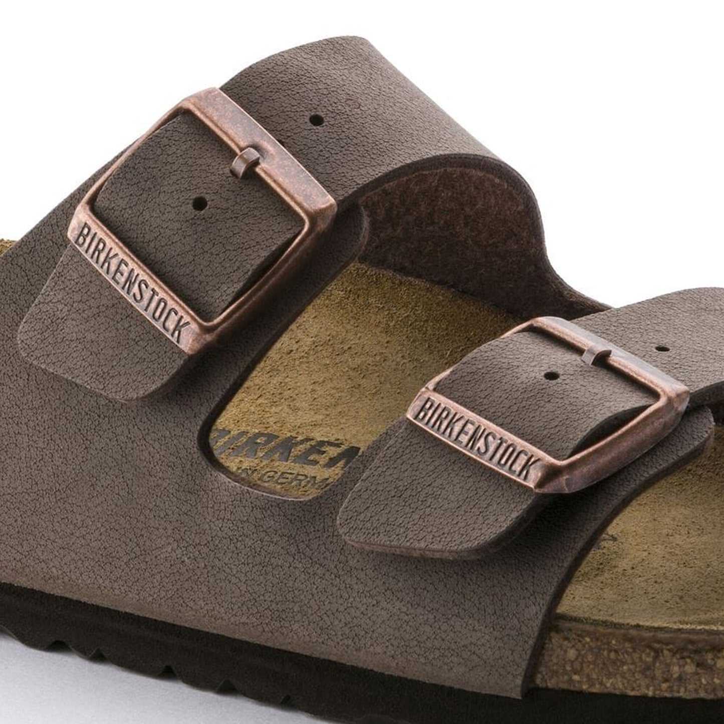 - Arizona Birko-Flor Nubuck Sandals - Mocca