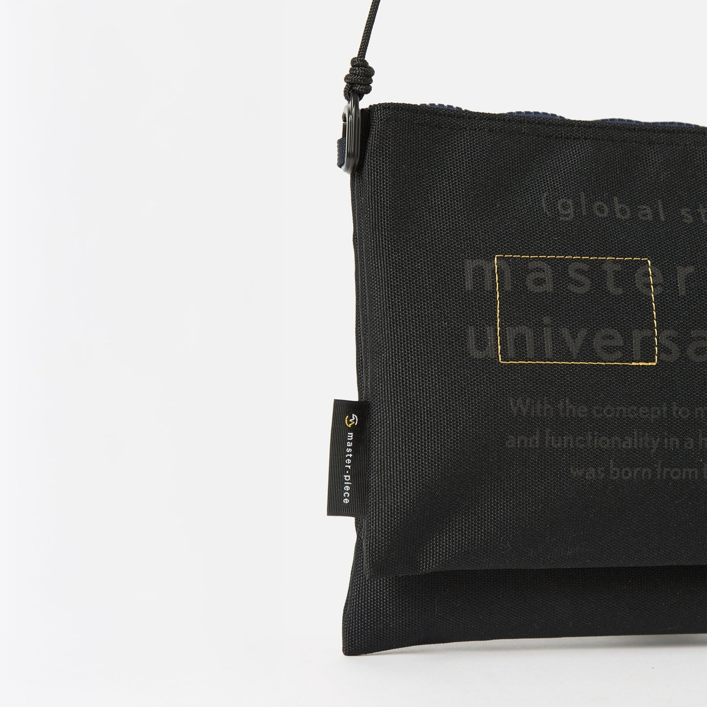 x Masterpiece Sacoche Recycled Tech Canvas Bag - Black