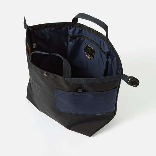 x Masterpiece Large Tote Bag Recycled Tech Canvas - Black