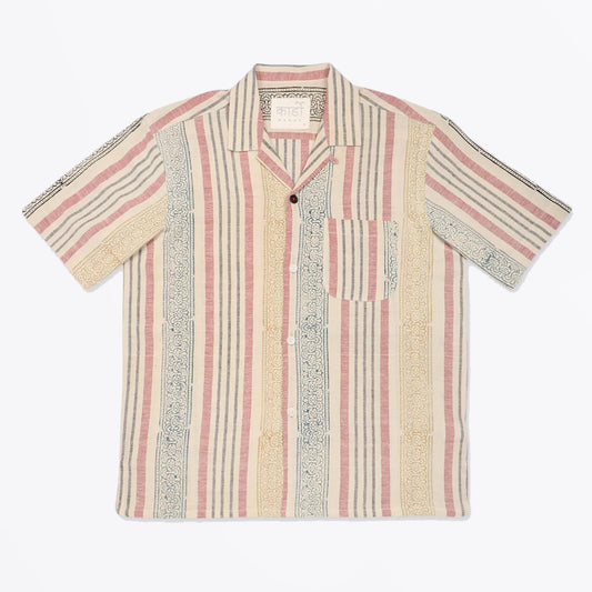 - Ayo Handloom Block Print Short Sleeve Shirt