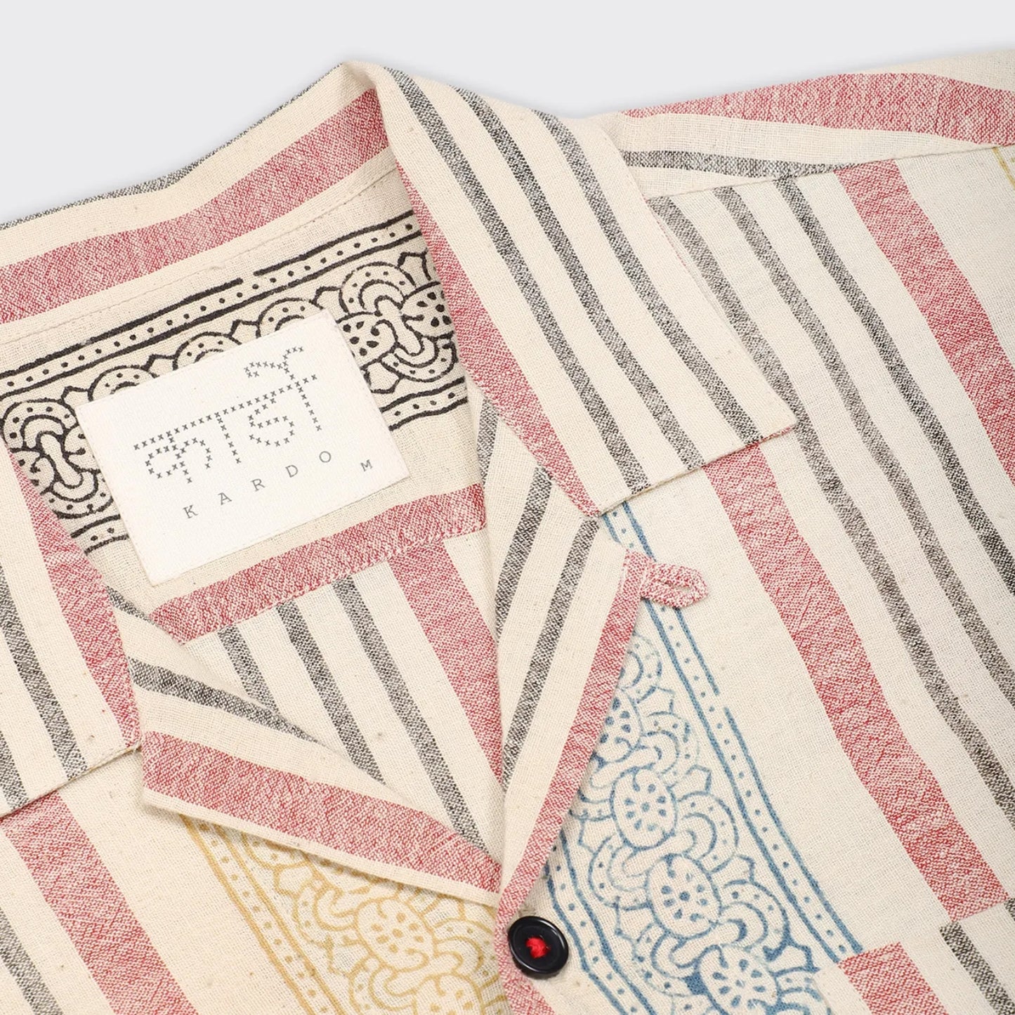 - Ayo Handloom Block Print Short Sleeve Shirt