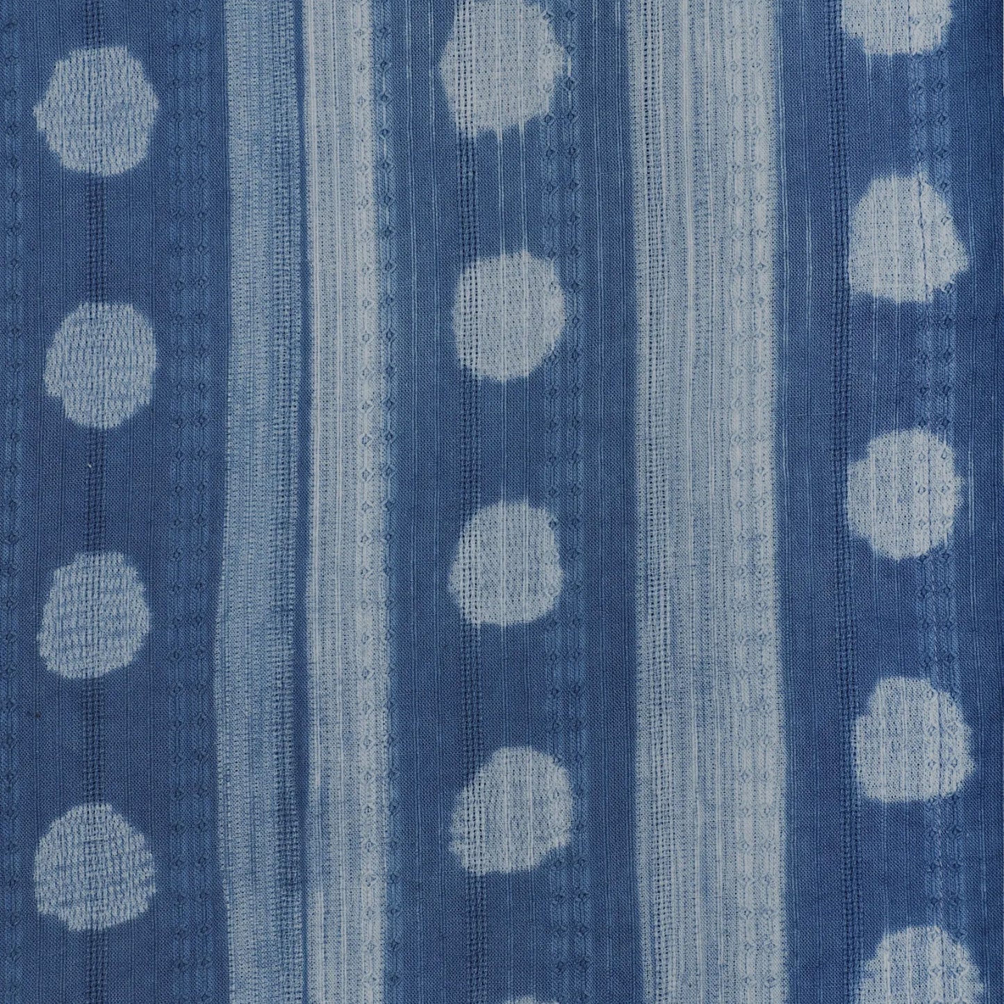 - Chintan Shibori Block Print Short Sleeve Shirt - Blue