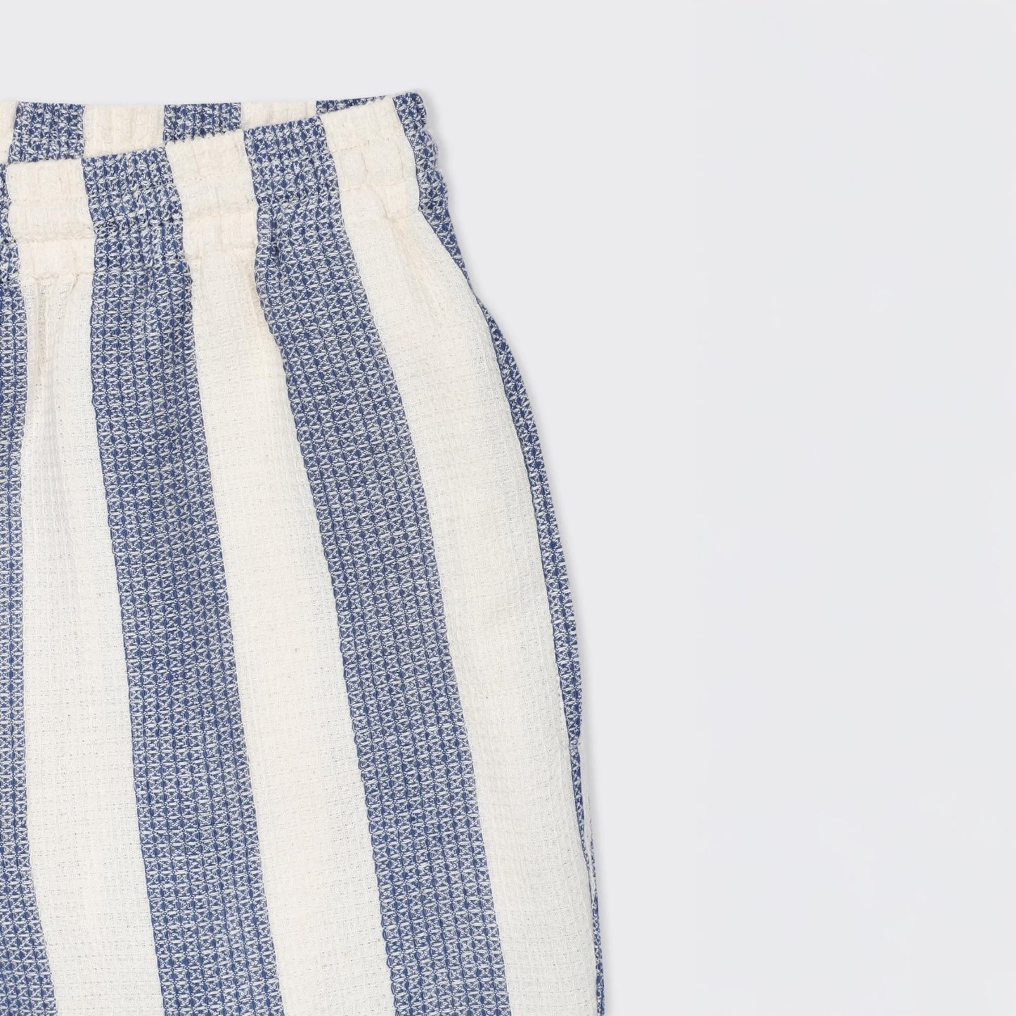 - Olbia Handwoven Blue Stripe Shorts