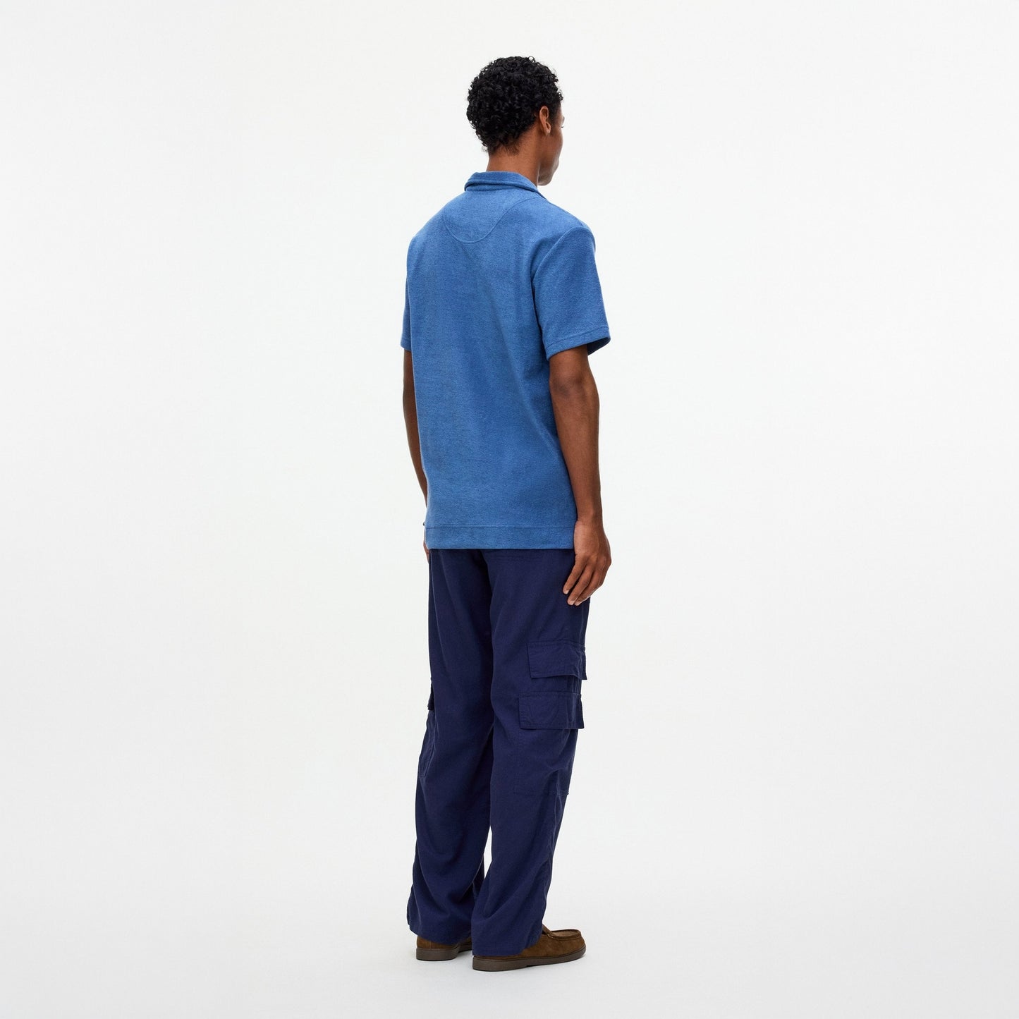 - Coronet Terry Polo Shirt - Blue