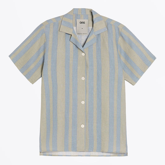 - Mist Strata Cuba Linen Shirt