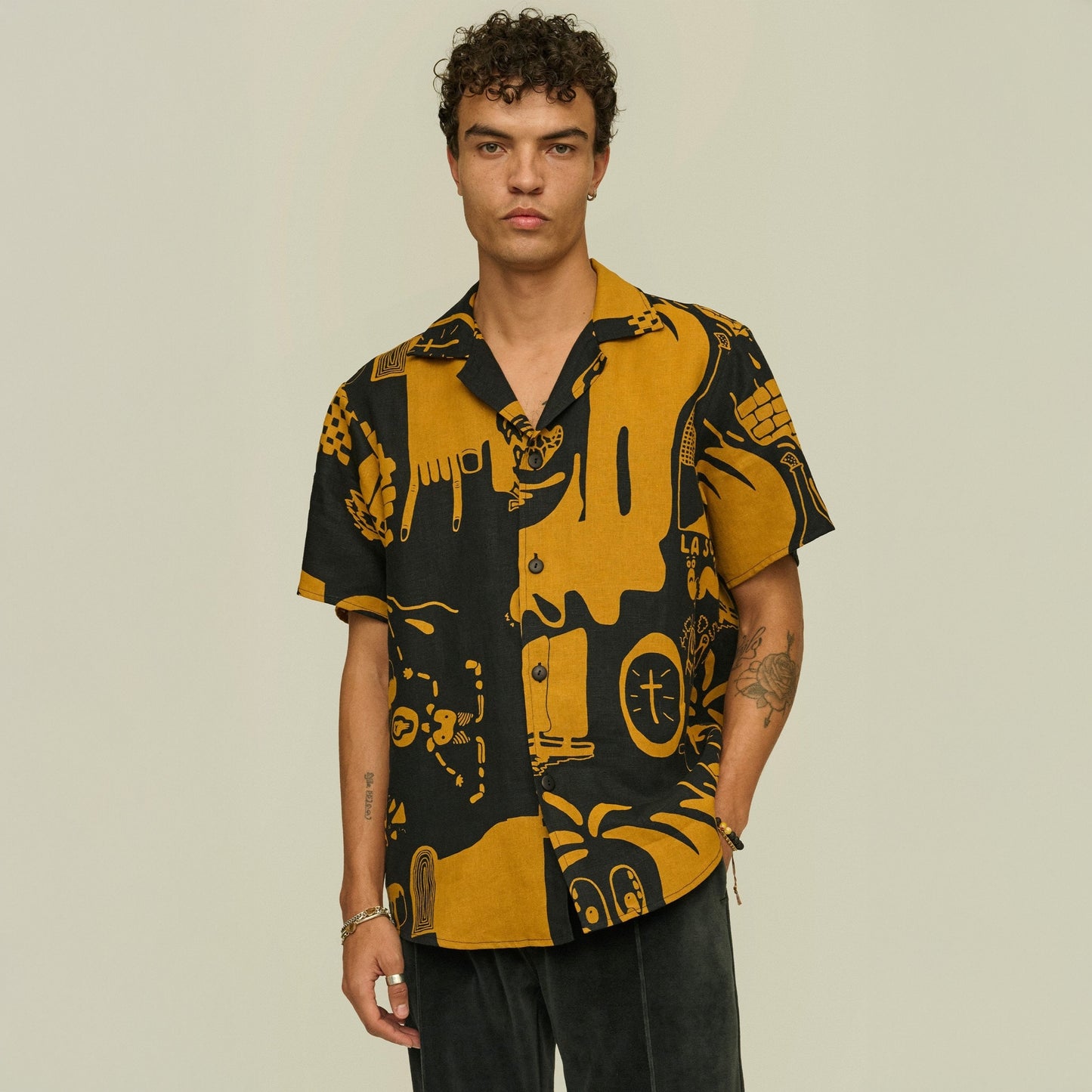 - Krispy Night Cuba Linen Shirt